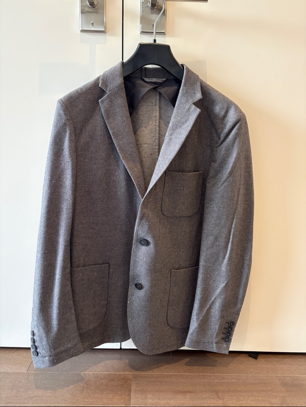 Frank & Oak Gray Men's Single-Breasted Sport Coat